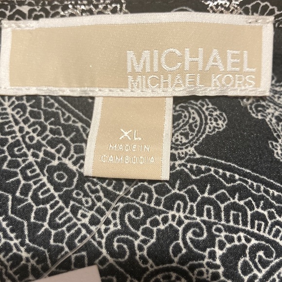 MICHAEL MICHAEL KORS Metallic Paisley Wrap Top - Picture 8 of 11